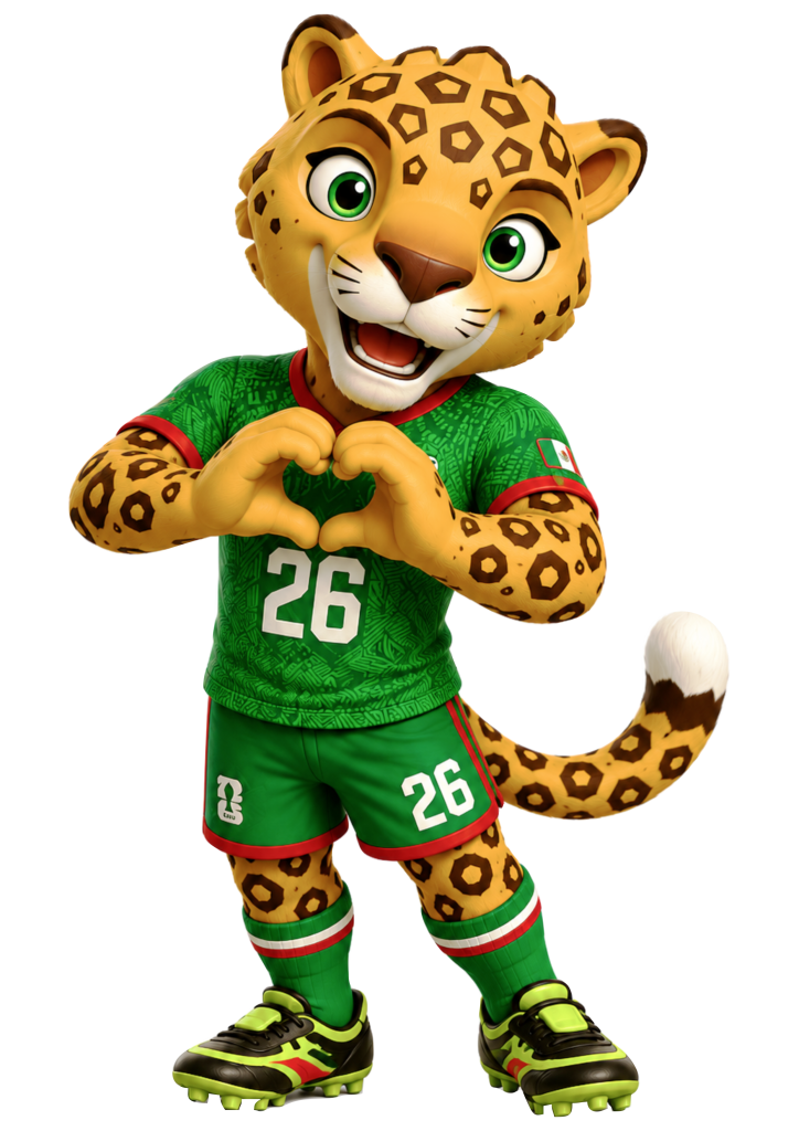 Zayu, o jaguar — mascote do México