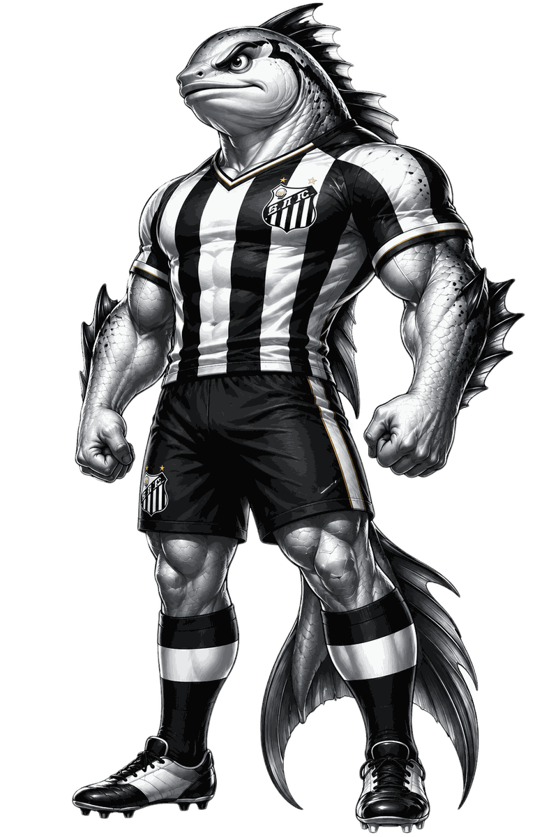 Mascote do Santos no Fórmula do Gol